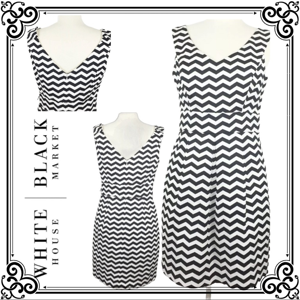 White House Black Market Chevron Dress